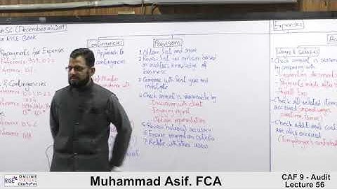 CAF 9 | Audit and Assurance | Lecture #56 | By Muhammad Asif
