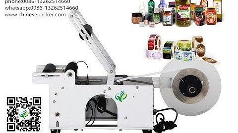 Semi-automatic round bottle jar tin labeling machine Hand Impulse labeler máquina de etiquetado