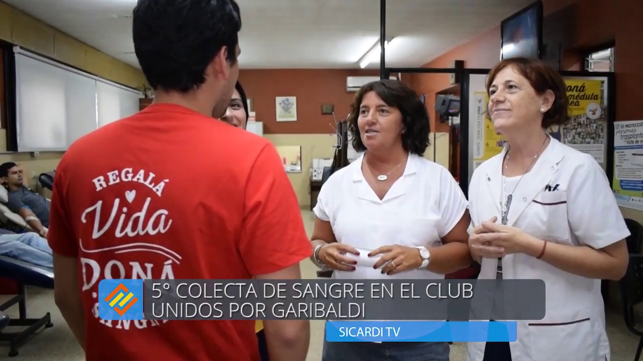 5° colecta de sangre en Unidos por Garibaldi