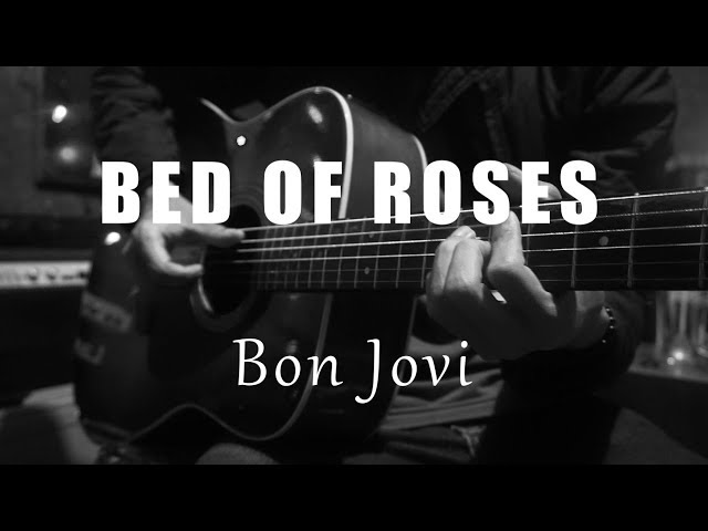 Bed Of Roses - Bon Jovi ( Acoustic Karaoke ) class=