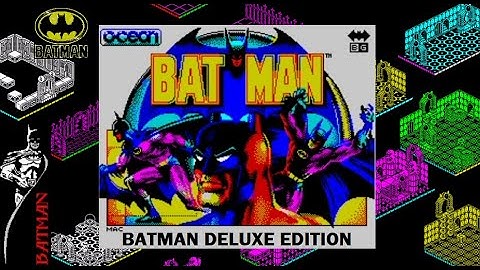 BATMAN (Deluxe Re-release / 3 Loading screens / Batman intro with Trainer) Walkthrough, ZX Spectrum