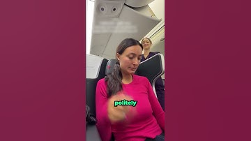 When The Flight Attendant Noticed She Is Recording A Video, She Stepped Back ❤️
