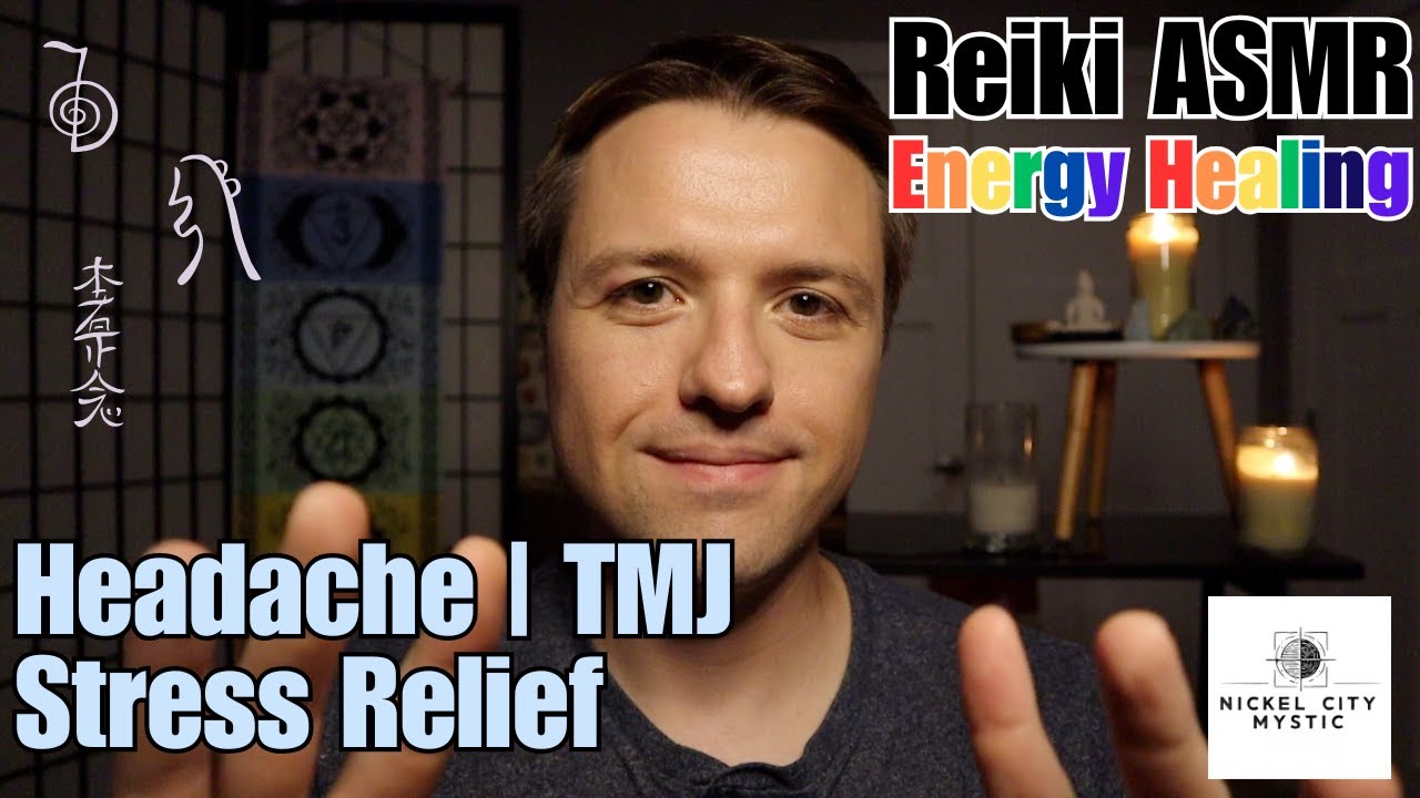 Reiki ASMR for Headaches, Migraines, TMJ & Stress Relief |  Cord Cutting & Energy Clearing