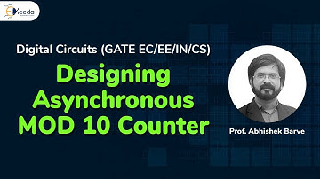 Asynchroon MOD 10-tellerontwerp in digitale circuitlogica | GATE