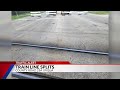 Split railroad track causes road closure in Piqua