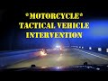 Motorcycle Pursuit - PIT / TVI  (Tactical Vehicle Intervention) puts him into the wall!