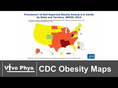 Obesity Prevalence Maps USA 1985-2016 (No Voice) (UPDATED VERSION WITH VOICE IN DESCRIPTION)