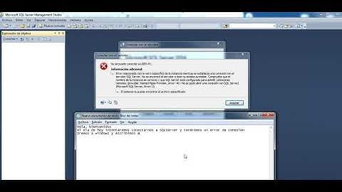 Problema de conexion SQLSERVER (Solucion)
