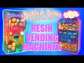 DIY RESIN VENDING MACHINES! Sophie and Toffee UV Resin Tutorial Sparkle Glitter Elves Box