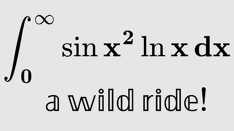 A wacky integral! int 0 to infty sin(x^2)lnx