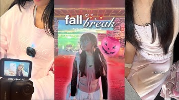 fall break vlog : new insta360 go ultra, my first halloween, cafe hopping, doing my own nails, etc!