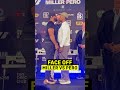 𝗙𝗜𝗥𝗦𝗧 𝗙𝗔𝗖𝗘-𝗢𝗙𝗙!🍿🇺🇸 Jarrell Miller vs. Lenier Pero 🇨🇺 #shorts