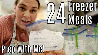 Freezer Meal Prep for a Month | 24 Dinners