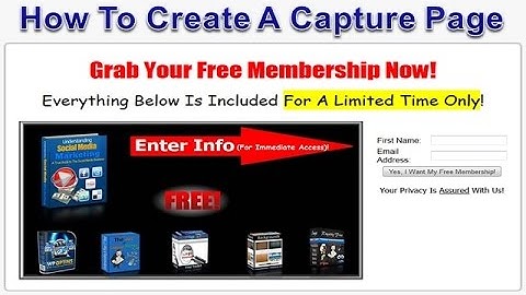 How To Create A Capture Page For Free Part 4 of 5