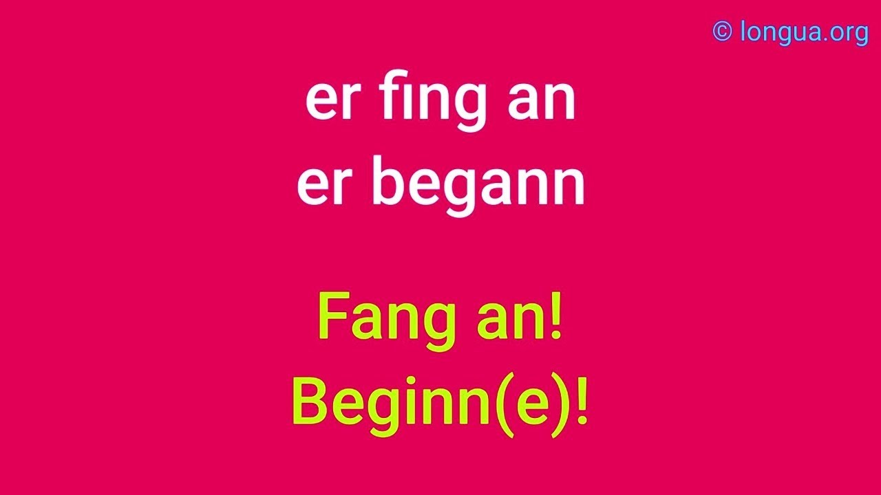 Verben, Präsens, Präteritum, Perfekt, Plusquamperfekt, Konjunktiv II, Futur, unregelmäßige Verben, M