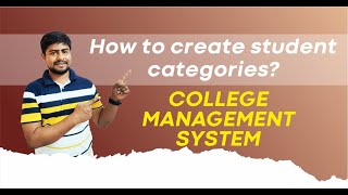 How to Create Student Categories in College Management Software : Part - C29 screenshot 1