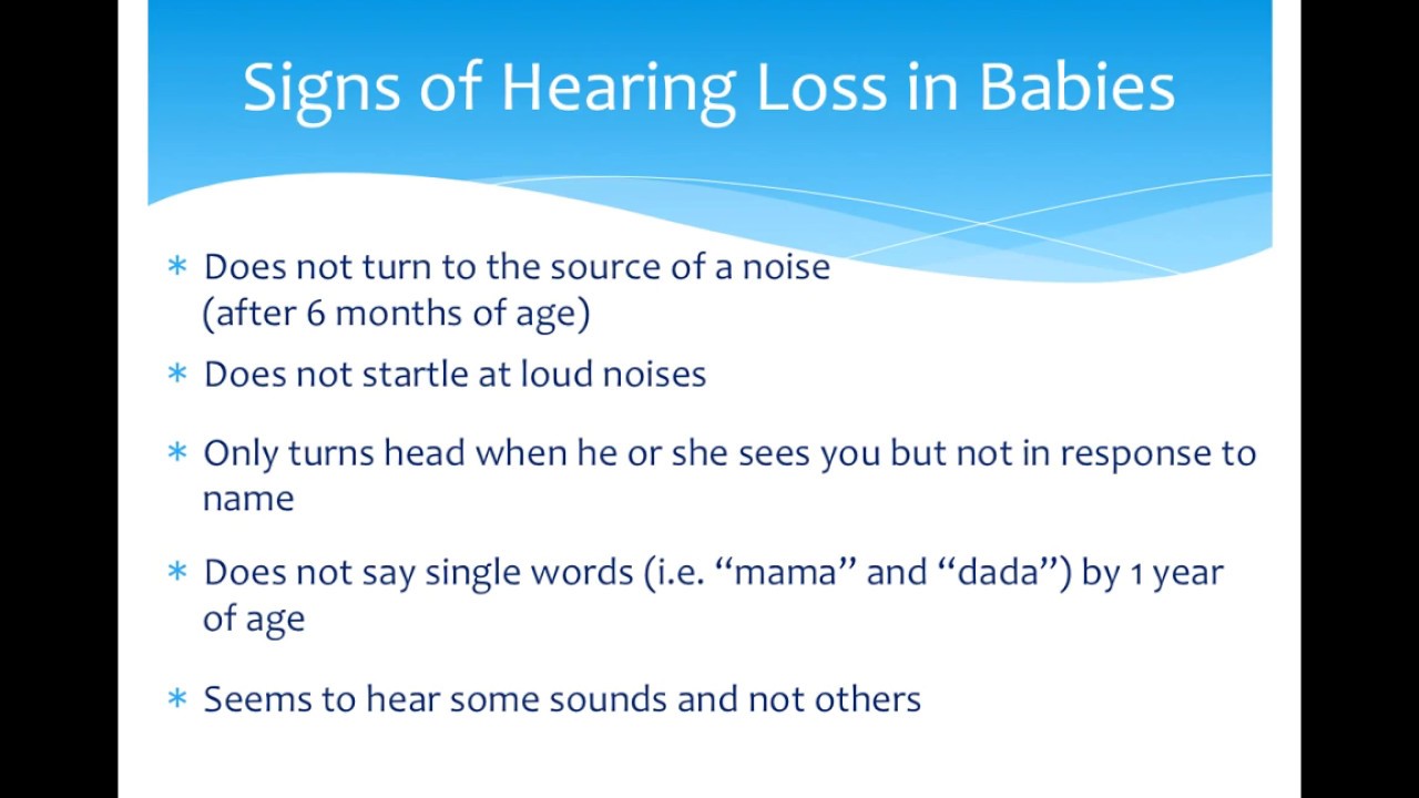 Signs of Hearing Loss in Children