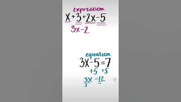 Expressions Vs. Equations #Shorts