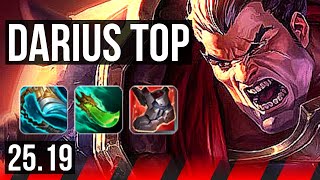 DARIUS vs FIORA (TOP) | 9 solo kills, 41k DMG, Legendary | KR Diamond | 25.19