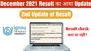2nd Update : Result of December 2021 Exam Updated, Check Now!