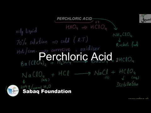 Perchloric Acid, Chemistry Lecture | Sabaq.pk |