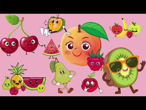 Crunchy Munchy Fruits 🍎🍌🍓 | Fruit Song for Kids | Learn Fruits in English ABC song
