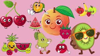 Crunchy Munchy Fruits 🍎🍌🍓 | Fruit Song for Kids | Learn Fruits in English ABC song