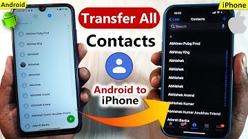 How to transfer contacts from android to iphone | android se iphone me contact kaise le