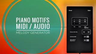 Piano Motifs - melodic magic midi-processed with Photon AU, Midi Echo, midiGATEs, Rozeta Scaler