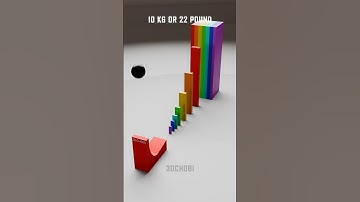 Watch Colorful Domino Effect Satisfying Demolition of 27000 Cubes #satisfying #animation #blender