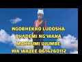 NGOBHEKHO LUDOSHA BHADEMI NG WANA MAKHOMI UJUMBE WA WAZEE 0614260112 NGOBHEKHO LUDOSHA BHADEMI NG WANA MAKHOMI UJUMBE WA WAZEE 0614260112