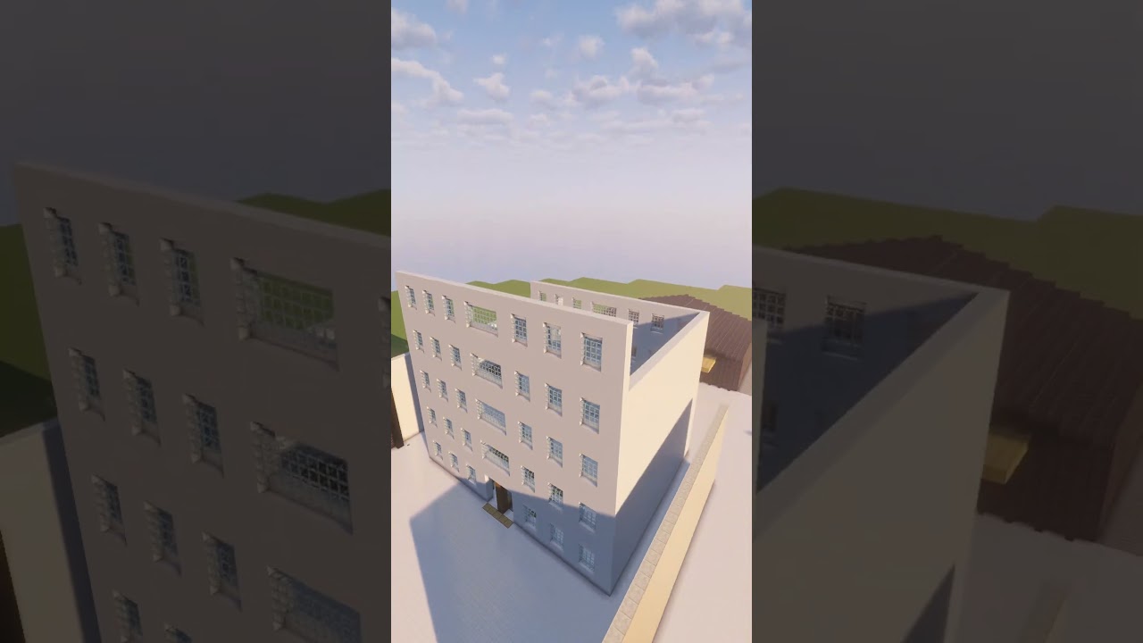 revolving door in modded mc! #minecraft #minecraftbuild #moddedminecraft #createmod #redstone