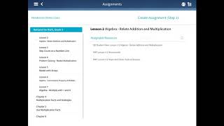 HMH Player iOS App-Teacher Creates an Assignment (Includes Video Instruction and Homework Problems)