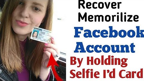How to recover memorialize Facebook account | New trick 2020 | recover fb account by holding selfie