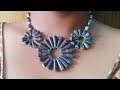 Paper Beads Necklace|| Paper beads jewelry making|| Paper Beads crafts