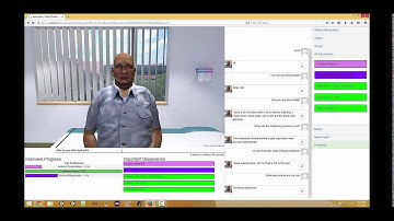 Interaction with a virtual patient suffering from swallowing problems