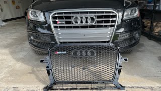 Wifes daily SQ5 gets the RSQ5 grill install! This is a MUST for UPGRADES!