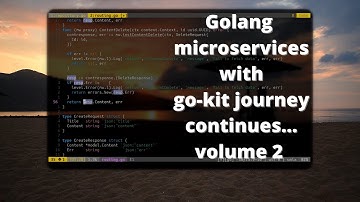 ASMR Programming a go-kit service - Golang Coding No Talking Part 2