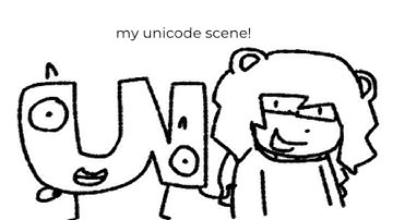 My object unicode 2 scene