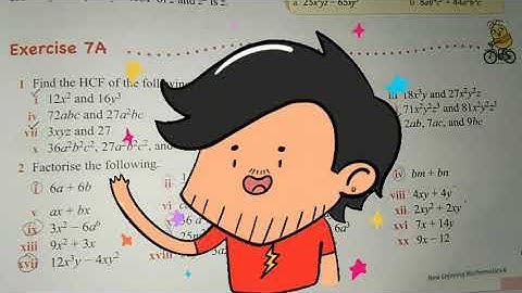 Class 8: Factorisation 1 ( Ex 7A, Q1) | English and Mizo