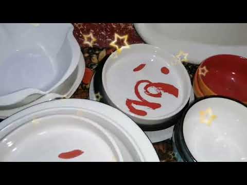 مشتريات مواعين صحون بلاستيك وزجاج مطبخ زوزو الرهيب