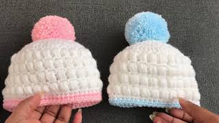 Easy crochet baby hat/craft & crochet  hat 0550