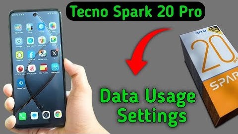 Tecno Spark 20 Pro data usage settings, how to see mobile data usage in tecno, data usage on notific