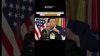88-Year-Old Marine Legend James Capers Jr. Receives Medal of Honor from President Trump 🇺🇸❤️ #viral
