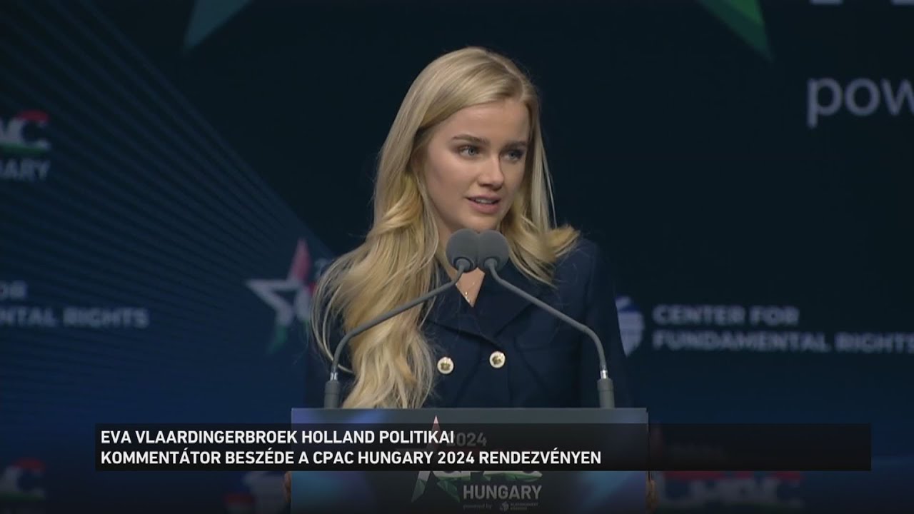 Eva Vlaardingerbroek holland politikai kommentátor beszéde a CPAC Hungary 2024 rendezvény - YouTube