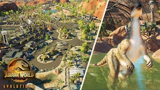 The BEST Jurassic World Evolution 2 Park Build Ever? | Full Park Tour of Cretaceous Canyon