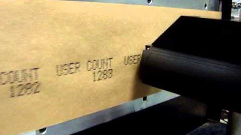 Matthews I-Mark SX7/16 printing on kraft paper