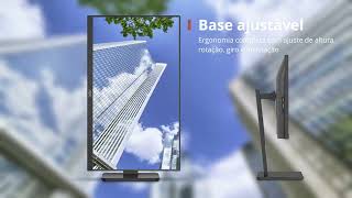 Monitor AOC 23,8" IPS Base Ajustável 100Hz HUB USB DP HDMI 24E3UF