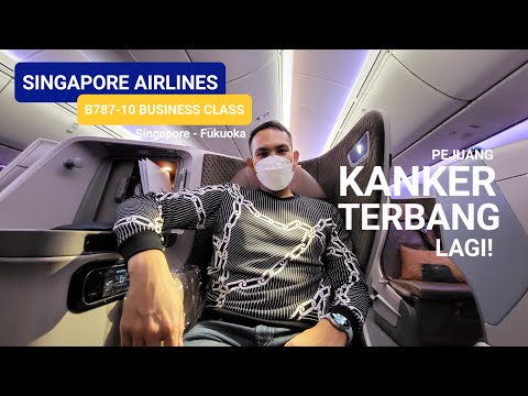 Pejuang Kanker TERBANG LAGI! Review JUJYUR Business Class Singapore Airlines B787 Singapore-Fukuoka