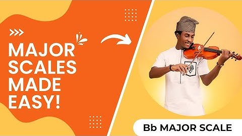 How to play the Bb major scale(2 octave) on the violin using letter notes and tonic solfa or solfege